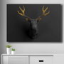 Wallity Lienzo Decorativo Dorado y Negro 70 x 100 cm